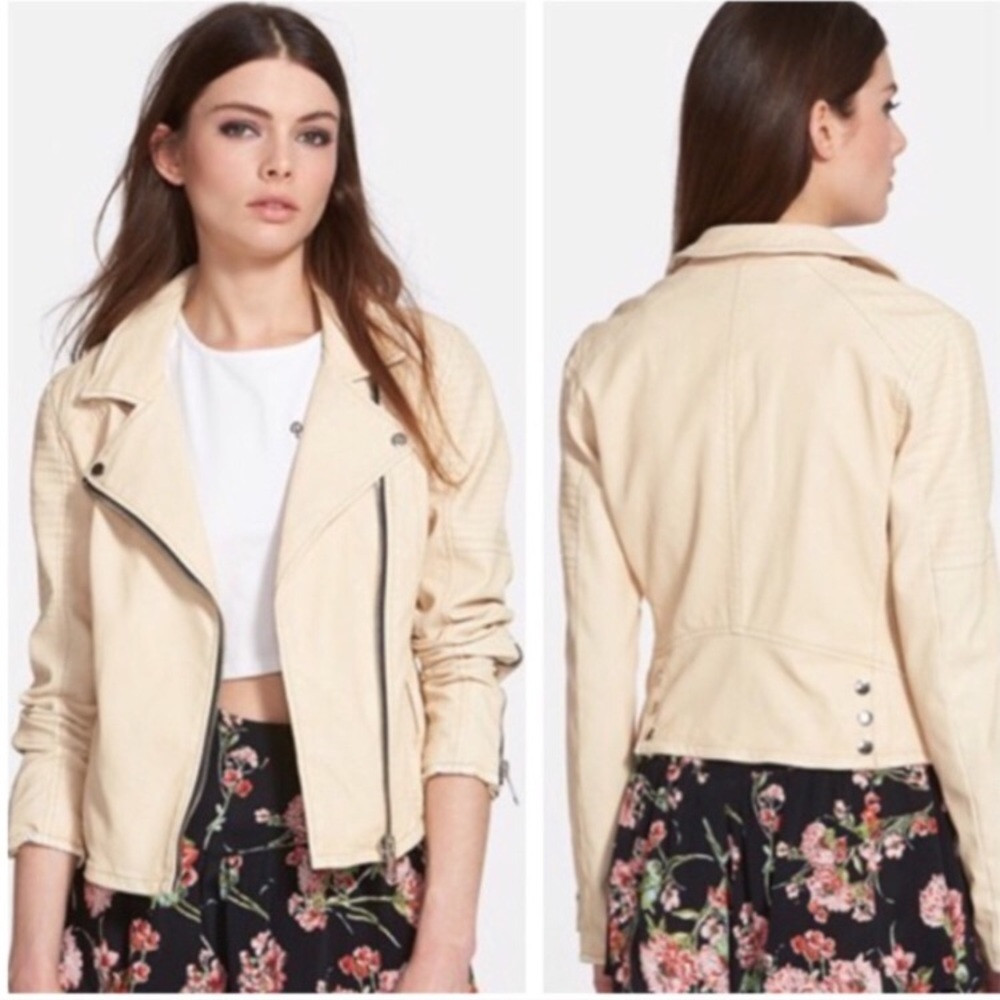 Blank NYC Faux Leather Moto Jacket